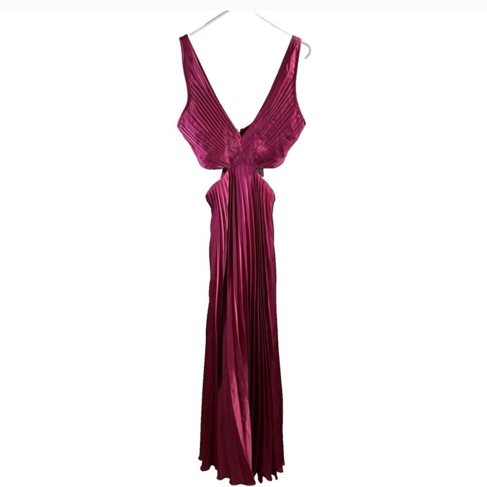 Abercrombie & Fitch Backless Magenta Dress
